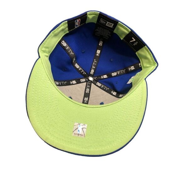 New Era Golden State Warriors Pop Citrus 59FIFTY Fitted Cap Hat Size 7 5/8 - Picture 5 of 5